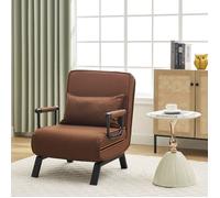 Fauteuil WOLTU - Canapé Lit Convertible 3 en 1 - Dossier Réglable en 5 Positions - Marron