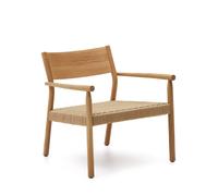 Fauteuil Yalia en chêne massif certifié FSC 100% naturel, assise en corde de papier