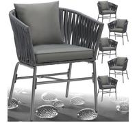 Ensemble de chaises VALEIRAS effet corde tressée - Lot de 6