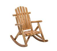 Fauteuils de Salon à Bascule,Fauteuil à Bascule Adulte Bois Rocking Chair,Chaise Longue Fauteuil à Bascule Pliable de Jardin 2 en 1,Bois Massif rétro avec Dossier Haut surdimensionné (Color : Type B
