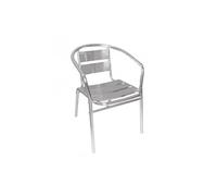 Lot de 4 fauteuils en aluminium (H)450 mm empilables