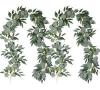 Fauteuils suspendus artificiels en eucalyptus avec feuilles de saule, 1,8 m, eucalyptus en soie, feuilles de saule, plante grimpante, végétation artificielle pour l'intérieur et l'extérieur, mariage, 