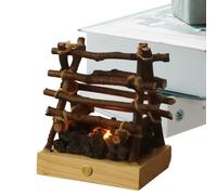 Faux Brasero Petite Veilleuse LED 3D Électrique Bûches Cheminée Imitation | Lampe Flamme Imitation De Camp Pour Les Décorations De Fêtes Halloween Noël Et Les Célébrations Hivernales