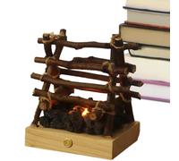Faux Brasero Veilleuse LED 3D Imitation De Camp Fausses Bûches De Cheminée | Faux Imitation De Camp Pour Les Décorations De Fêtes Halloween Noël Et Les Célébrations Hivernales