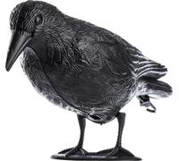 Faux corbeau - Effaroucheur d'oiseaux - Protection contre les oiseaux - Contre les pigeons et les étourneaux - Pour balcon - XXL
