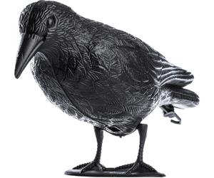 Faux corbeau - Effaroucheur d'oiseaux - Protection contre les oiseaux - Contre les pigeons et les étourneaux - Pour balcon - XXL