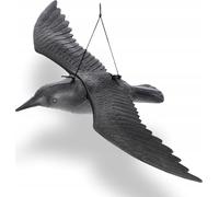 Faux corbeau - Répulsif pour oiseaux - Pour balcons et jardins - Contre les pigeons et les étourneaux - 56 cm