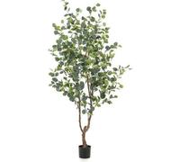 Faux eucalyptus « arbre à caoutchouc bleu » Ø180cm - plante verte artificielle