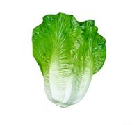 Faux légume de laitue artificielle réaliste pour décoration de maison, cuisine, bol de remplissage de salade, accessoire de salade, feuille en PVC vert (1 pièce)