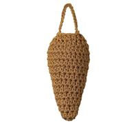 Faux nid de guêpes réaliste, décoration crochetée à la main, 20 x 1,5 cm, faux nid respectueux de l'environnement pour extérieur, résistant aux intempéries, décoration à suspendre pour terrasse