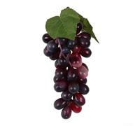 Faux raisin artificiel réaliste, beau raisin décoratif réaliste et méticuleusement fabriqué (violet)