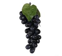 Faux raisin artificiel réaliste, beau raisin décoratif réaliste, méticuleusement fabriqué (noir)