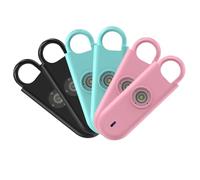 Fauxomor Alarme Personnelle Anti Agression 6 Pack-140 DB Porte larme avec Flash LED et Avertisseur de Batterie Faible, Kit d'Auto-Défense pour Femmes, Enfants et Seniors(2Roses+2Bleus+2Noirs)