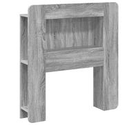 Favemtsl Armoire de tête de lit en bois Sonoma gris 93,5 x 18,5 x 100 cm | Étagère de lit pratique avec compartiments verticaux et étagère pour votre chambre à coucher. Offre un espace de rangement