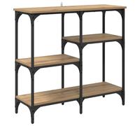 Favemtsl Table console étroite en chêne Artisan 80 x 29 x 75 cm | Table d'appoint compacte pour salon et entrée. Trois étagères plates offrent de la place pour la décoration et les choses