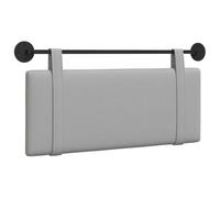 Favemtsl Tête de lit suspendue, tissu gris nuage, montage mural, 110 x 55 | Dossier mural rembourré doux au design moderne pour la chambre à coucher avec suspension peu encombrante et rail en métal.