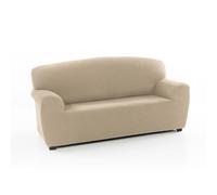 FAVERTI® Housse de canapé 4 Places élastique Universelle de 220 à 260 cm Modèle Reale Beige Protecteur de qualité en Tissu Jacquard Toucher Coton