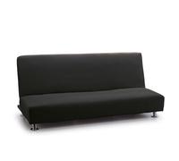 FAVERTI® Housse Élastique pour Canapé-lit Clic Clac Trois Places | Modèle Reale | Noir | Housse Universelle pour Canapé-lit | Protège-canapé en Tissu Jacquard de Qualité au Toucher Coton
