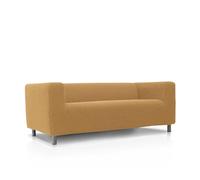 FAVERTI IKEA Housse de canapé Super élastique Compatible avec Le canapé KLIPPAN 2 Places Modèle NOVELE Jaune Protecteur de qualité en Tissu Jacquard Toucher Coton