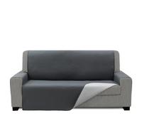 FAVERTI® Requena Housse de canapé rembourrée 3 Places en Toile Lavable Gris Clair 170 cm