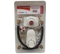 Favex - Kit raccordement gaz - Kit Propane bi-bouteille - Lyre 35cm (5 ans) + vanne - 4.0kg/h - 37mbar