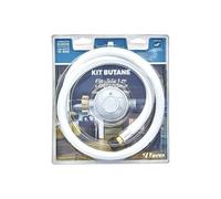 FAVEX - Kit tuyau et détendeur Butane à visser - Connectique gaz - kit raccord gaz - Chauffage d'appoint gaz