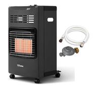 Chauffage d'appoint gaz Plio - FAVEX - Intérieur - Infrarouge - Tuyau et détendeur offerts - 40 m², Pliable, Noir