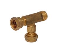 Favex - Raccord butane et/ou propane - Té "citerne" de dépannage - femelle 20x150 - M20x150 - M20x150 + bouchon BO48 - Favex