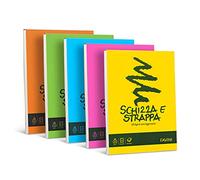 Favini Schizza e strappa bloc-notes 150 feuilles A4 - Blocs-notes (150 feuilles, A4, 50 g/m², 210 mm, 297 mm), Couleur aléatoire