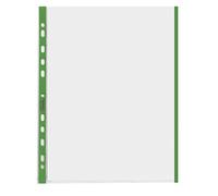 Favorit 100460031 - Enveloppes transparentes, perforées universelles, 21 x 29,7 cm, vert