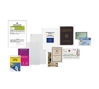 Favorit 100460086 Lot de 25 enveloppes sans perçage Upocket 7,5 x 11 cm Transparent