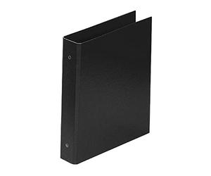 Favorit 100460442 Classeur format intérieur 22 x 30 cm, 4 anneaux diamètre 50 mm, noir