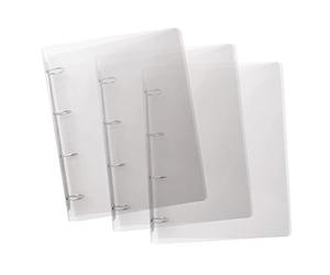 Favorit 400116623 Lumina Classeur en polypropylène 22 x 30 cm 4 anneaux ronds Diamètre 30 mm Transparent