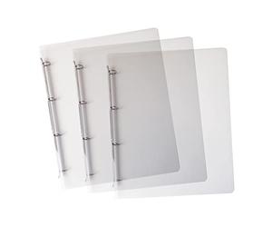 Favorit 400116630 Classeur en polypropylène avec 4 anneaux ronds Diamètre 15 mm Transparent 22 x 30 cm