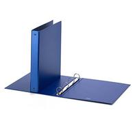 Favorit Classeur à quatre anneaux ronds format 22x30cm bleu métallisé
