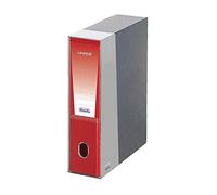 Favorit Classeur de documents unique avec étui, 1 pièce, format intérieur 23 x 30 cm, dos 8 cm, rouge