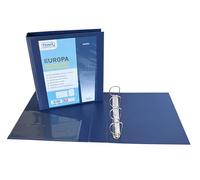 Favorit Classeur Europe personnalisable 22 x 30 cm 4 anneaux en D hauteur 50 mm, bleu