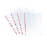 Favorit, Enveloppes perforées, 25 pièces, 22 x 30 cm, bande colorée rose pastel, transparente et brillante, grande épaisseur