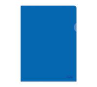 Favorit, Lot de 25 chemises en L, format 22 x 30 cm avec au moins 30% de polyéthylène Bio Based, haute épaisseur de couleur bleue