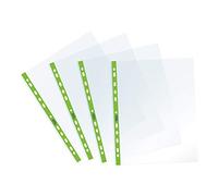 Favorit Lot de 25 enveloppes transparentes, perforation universelle, format intérieur 22 x 30 cm, finition lisse, pour feuilles A4