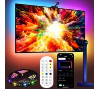 Fayerkar Rétroéclairage TV 3 Lite Correction fish-eye, synchronisation 55-75 pouces, LED RGBICW WiFi 5 m, caméra, 4 couleurs perle de lampe