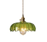 FAZRPIP Luminaire Suspendu en Verre au Milieu du siècle plafonnier Moderne 1 lumière Suspendue éclairage Suspendu pour îlot de Cuisine Salle de Bain Chambre Lampe de Chevet