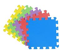 FB FunkyBuys enfant Tapis de sol en mousse EVA enfants Multicolores imbriqués Puzzles Tapis d'éveil pour enfants salle de jeux Chambre à coucher Carreaux 30 x 30 cm