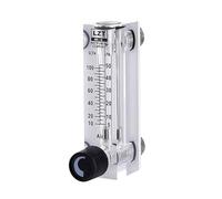 FBANULPEX Débitmètre d'air Régulateur de gaz， Débitmètre de gaz à Panneau carré LZT-6T, 1 pièce, débitmètre d'air, rotamètre(220l per Min)