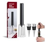 FBBULES Professionnel Set de Tire Bouchon Pompe à Air | Inclut Ouvre Bouteille, Coupe-Capsule, Bouchon Bouteille & Verseur, Vin Accessoire , Cadeau pour les Amateurs de Vin Noël