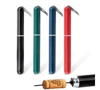 FBBULES Tire Bouchon Pompe à Air 2-en-1 avec Coupe-Capsule, Lot de 4 Ouvre-Bouteille à Pression d'air Rapide pour Maison Restaurant Fête, Cadeau Amateurs Vin Professionnel