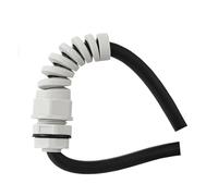 FBHDKJNFG Connecteur de couverture de câble Éliminateur de d Connecteur de manchon de joint de câble IP68 M12, 5 pièces, for 3-6mm, blanc/noir, tailles PG(White,PG16)