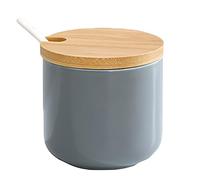FBHDKJNFG Le bol de sucre en céramique Sucrier en céramique avec couvercle et cuillère, 350 ml, multicolore for bar à café