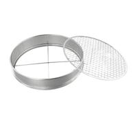 FBHDKJNFG Les Jardins, Soil Sieve 5pcs Stainless Steel Garden Potting Bonsai Compost Soil Sieve with 5 Filters Easy to Change and Stack
