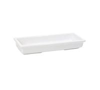 FbqLhe1ahh Variété d'objectifs Plateau égouttoir rectangulaire en céramique for intérieur et extérieur, Soucoupe for compositions Florales de Bureau(Blanc)